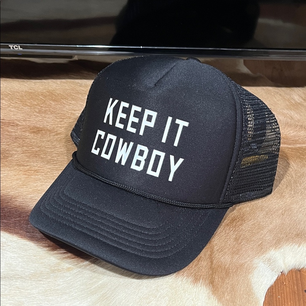TCL Black 'Keep It Cowboy' Mesh Hat